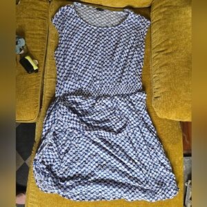 Daisy Fluentes Geometric Pattern Dress